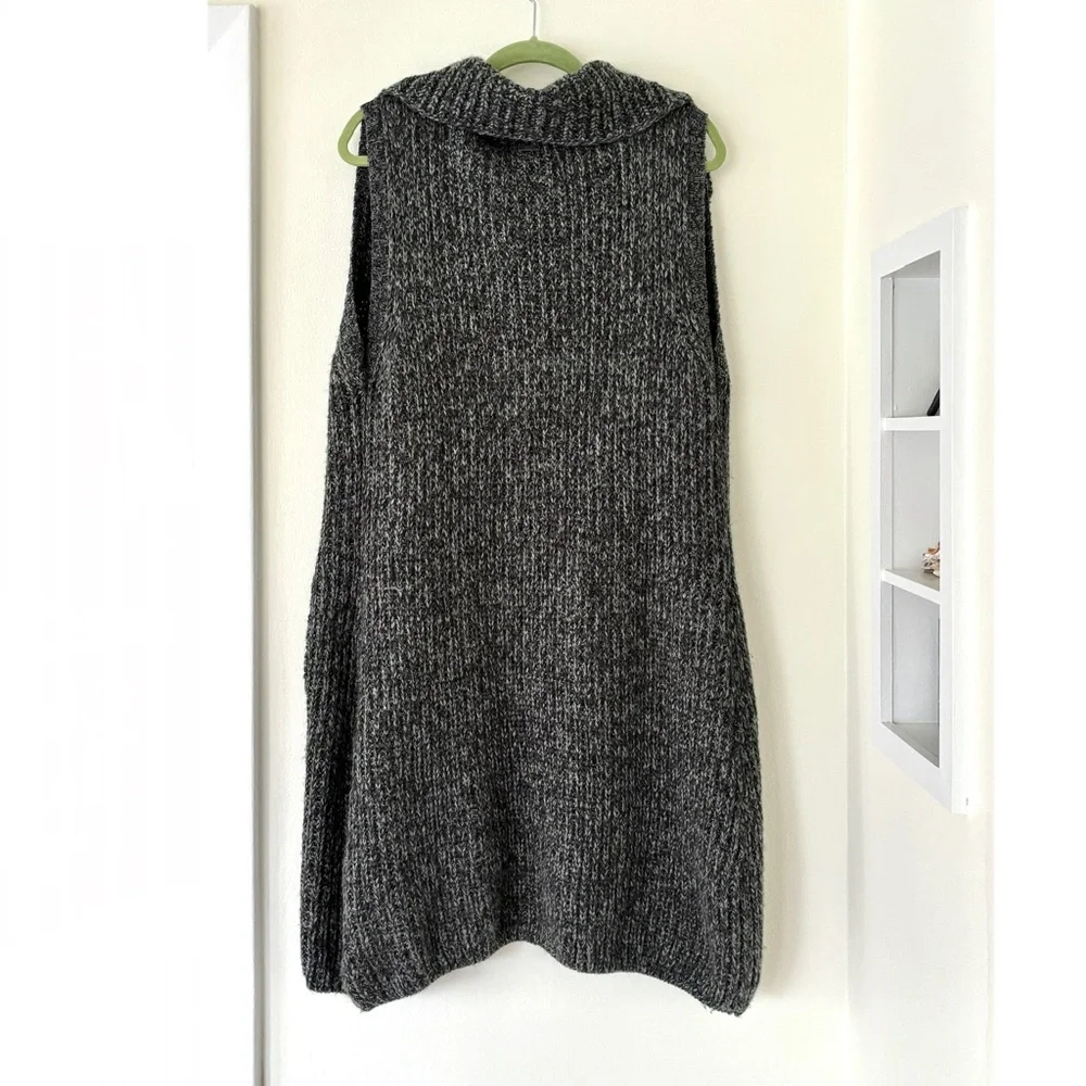 Prana Thalia wool blend black dark gray grey duster sweater - Picture 9 of 16
